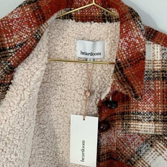 HEARTLOOM Cooper Shaket Coat In Brick Fall Tones Size XS. - Picture 8 of 14